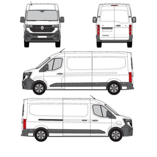 БАГАЖНИК ТОВАРНА СКАРА CRUZ EVO RACK MODULE Renault Master L3H2 (IV) (2024-->)