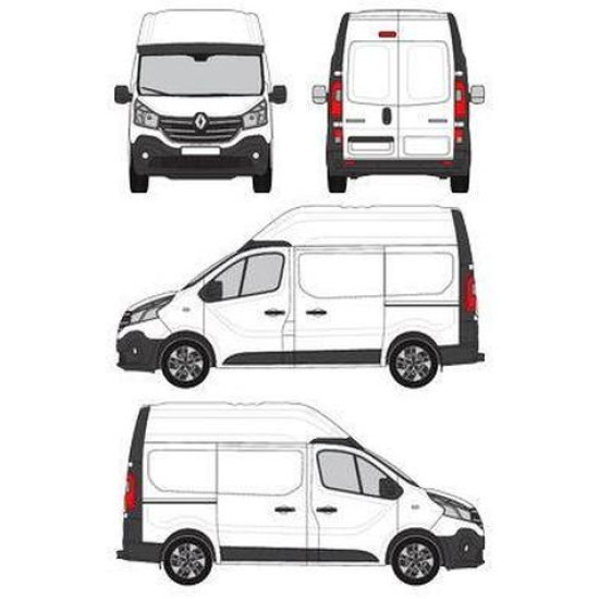 БАГАЖНИК ТОВАРНА СКАРА CRUZ EVO RACK MODULE Renault Trafic L1H2 (III/X82) (2014-->)