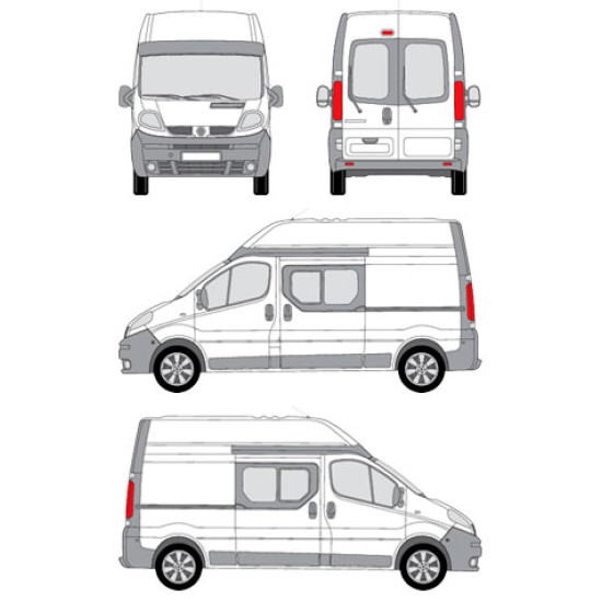 БАГАЖНИК ТОВАРНА СКАРА CRUZ EVO RACK MODULE Renault Trafic L2H2 (II/X83) (2001-->2014)