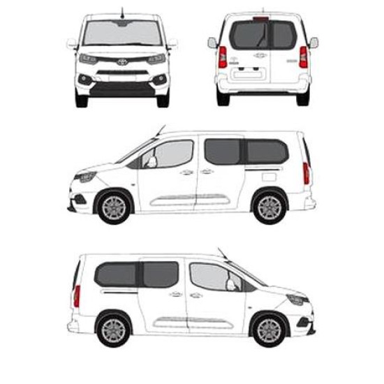 БАГАЖНИК ТОВАРНА СКАРА CRUZ EVO RACK MODULE Toyota ProAce City L2 (I) (2019-->)