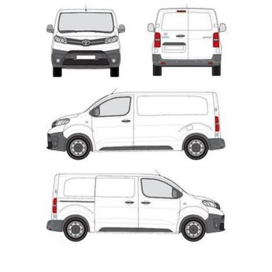 БАГАЖНИК ТОВАРНА СКАРА CRUZ EVO RACK MODULE Toyota ProAce L1 (M/medium - 5 fixpoint) (2016-->)