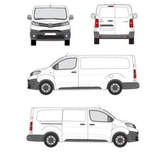 БАГАЖНИК ТОВАРНА СКАРА CRUZ EVO RACK MODULE Toyota ProAce L2 (XL/long - 5 fixpoint) (2016-->)