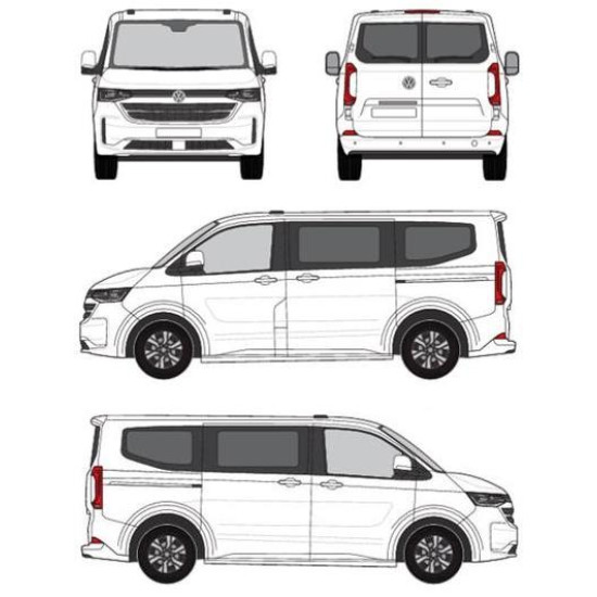 БАГАЖНИК ТОВАРНА СКАРА CRUZ EVO RACK MODULE Volkswagen T7 (SWB - fixpoint) (2024-->)