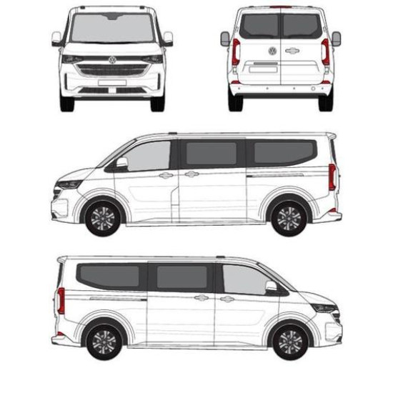 БАГАЖНИК ТОВАРНА СКАРА CRUZ EVO RACK MODULE Volkswagen Caravelle/Transporter T7 (LWB - fixpoint) (2024-->)
