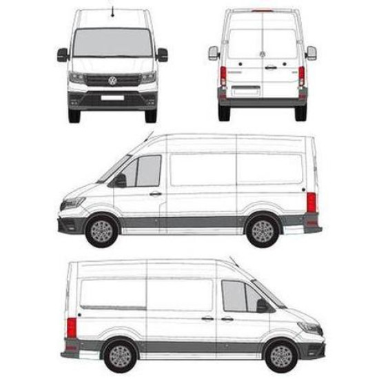 БАГАЖНИК ТОВАРНА СКАРА CRUZ EVO RACK MODULE Volkswagen Crafter L3H3 (T-Profile / T-Track) (2017-->)