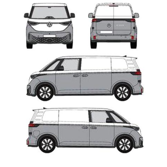 БАГАЖНИК ТОВАРНА СКАРА CRUZ EVO RACK MODULE Volkswagen ID.Buzz 5d (fixpoint - rear doors) (2022-->)