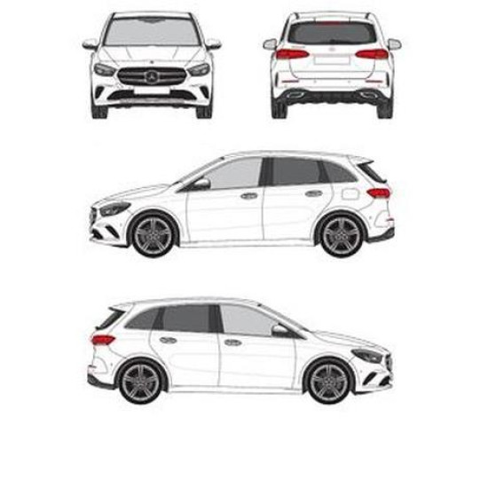 БАГАЖНИК ГРЕДИ CRUZ AIRO FIX DARK Mercedes Clase B 5d (W247 - fixpoint) (2018-->)