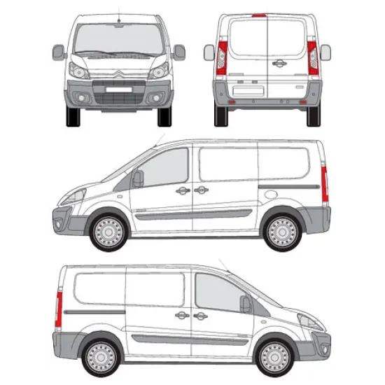 БАГАЖНИК ЗА ТОВАРНИ АВТОМОБИЛИ CRUZ Cargo Xpro 2022 SF3 Citroën Dispatch L1H1 (II) (2007-->2016)