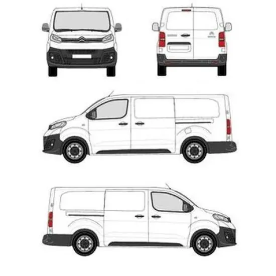 БАГАЖНИК ЗА ТОВАРНИ АВТОМОБИЛИ CRUZ Cargo Xpro 2022 SF3 Citroën Dispatch L3H1 (XL/long - 5 fixpoint) (2016-->)