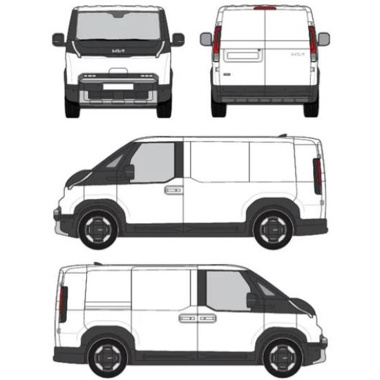 БАГАЖНИК ТОВАРНА СКАРА CRUZ EVO RACK MODULE Kia PV5 Cargo (rear doors) (2025-->)