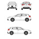 БАГАЖНИК ГРЕДИ CRUZ AIRO T Alfa Romeo Giulietta 5d (standard roof) (2014-->)