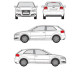 БАГАЖНИК ГРЕДИ CRUZ AIRO T AUDI A3 3d (8P - standard roof) (2003-->2013)