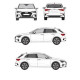 БАГАЖНИК ГРЕДИ CRUZ AIRO T AUDI A3 5d Sportback (8Y - standard roof) (2020-->)
