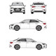 БАГАЖНИК ГРЕДИ CRUZ AIRO T AUDI A3 sedan 4d (8Y - standard roof) (2020-->)