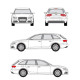 БАГАЖНИК ГРЕДИ CRUZ AIRO FIX AUDI A4 Avant (B8 - integrated railing) (2008-->2015)