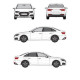 БАГАЖНИК ГРЕДИ CRUZ AIRO T AUDI A4 SEDAN 4D (B9.2 - STANDARD ROOF) (2019-->)