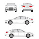 БАГАЖНИК ГРЕДИ CRUZ AIRO T AUDI A4 SEDAN 4d (B8 - standard roof) (2008-->2015)