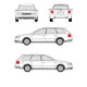 БАГАЖНИК ГРЕДИ CRUZ AIRO DARK за Audi A6 Avant (C5 - railing) (1997-->2005)