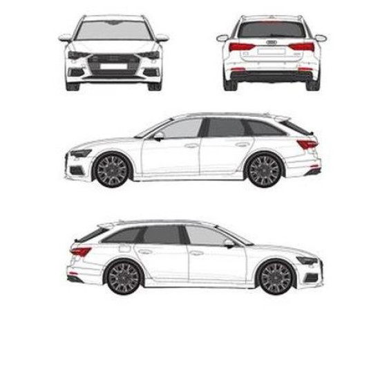 БАГАЖНИК ГРЕДИ CRUZ AIRO FIX AUDI A6 AVANT (C8 - INTEGRATED RAILING) (2018-->)