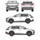 Багажник греди Cruz Airo FUSE DARK за Audi Q4 e-tron 5d (F4N - integrated railing) (2021-->)