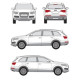 БАГАЖНИК ЗА AUDI Q7 ГРЕДИ CRUZ AIRO X DARK AUDI Q7 5D (II/4M - INTEGRATED RAILING) (2015-->)