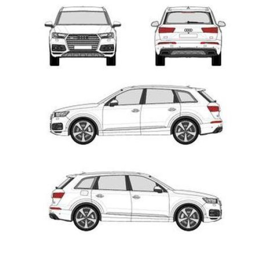 БАГАЖНИК ЗА AUDI Q7 ГРЕДИ CRUZ AIRO X AUDI Q7 5D (II/4M - INTEGRATED RAILING) (2015-->)