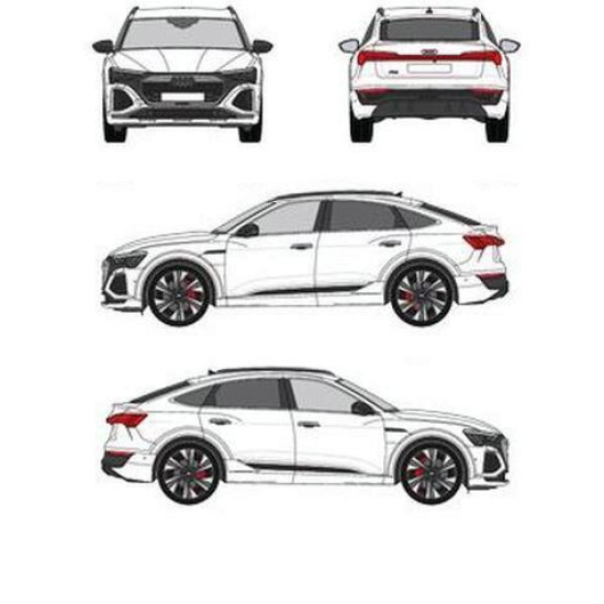 БАГАЖНИК ЗА AUDI Q8 e-tron ГРЕДИ CRUZ AIRO FIX Audi Q8 e-tron 5d (GEG - integrated railing) (2023-->)