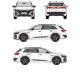 БАГАЖНИК ЗА AUDI Q8 E-TRON ГРЕДИ CRUZ AIRO FIX AUDI Q8 SPOORTBACK E-TRON (GET - INTEGRATED RAILING) (2023-->)