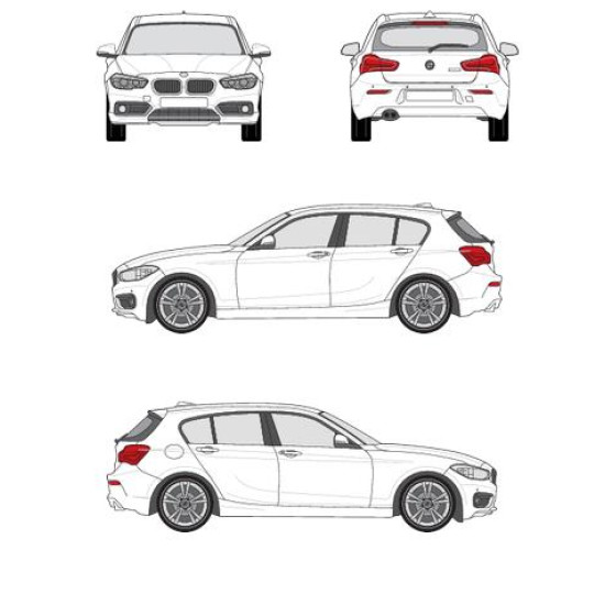 БАГАЖНИК ГРЕДИ CRUZ AIRO FIX BMW Serie 1 5d (F20 - fixpoint) (2011-->2020)
