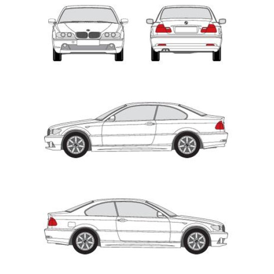 БАГАЖНИК ЗА BMW Serie 3 Coupe 3d (E46 - fixpoint) (2000-->2006) CRUZ AIRO FIX