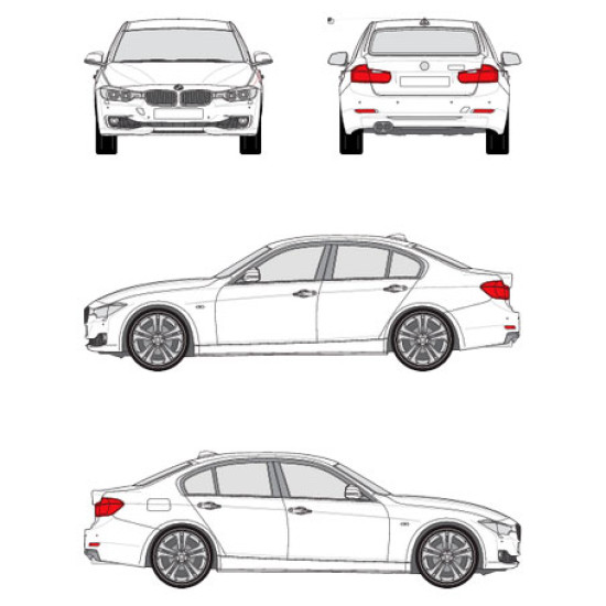БАГАЖНИК ЗА BMW 3 ГРЕДИ CRUZ AIRO FIX BMW SERIE 3 sedan 4d (F30 - fixpoint) (2012-->2019)