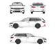 БАГАЖНИК ГРЕДИ CRUZ AIRO FIX DARK BMW Serie 3 Touring (G21 - integrated railing) (2019-->)