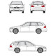 БАГАЖНИК ГРЕДИ CRUZ AIRO FIX BMW Serie 3 Touring (E91 - integrated railing) (2010-->2012)