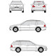 БАГАЖНИК ГРЕДИ CRUZ AIRO DARK за BMW Serie 3 Touring (E36 / E46- railing) (1995-->1999) (2000-->2005)