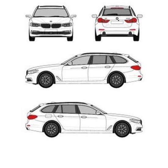 БАГАЖНИК ГРЕДИ CRUZ AIRO FIX BMW Serie 5 Touring (G31 - integrated railing) (2017-->2024)