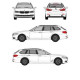 БАГАЖНИК ГРЕДИ CRUZ AIRO FIX BMW Serie 5 Touring (G31 - integrated railing) (2017-->2024)