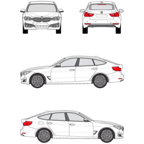 БАГАЖНИК ЗА BMW 3 GT ГРЕДИ CRUZ AIRO X BMW SERIE 3 GT (F34 - fixpoint) (2013-->2019)