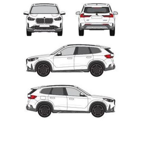 БАГАЖНИК ЗА BMW iX1 ГРЕДИ CRUZ AIRO FIX BMW iX1 5d (U11 - integrated railing) (2022-->)