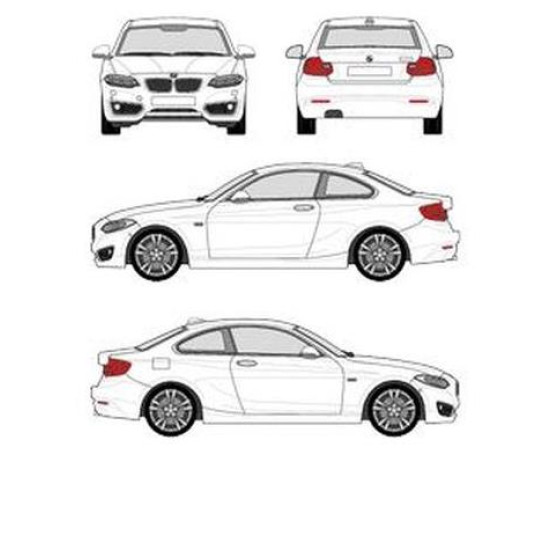 БАГАЖНИК ЗА BMW ГРЕДИ CRUZ AIRO X DARK BMW Serie 2 Coupe 2d (F22 - fixpoint) (2014-->2022)