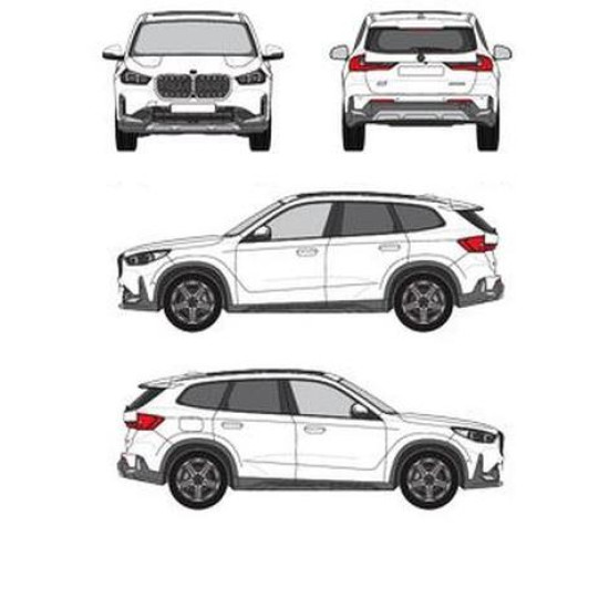 БАГАЖНИК ЗА BMW X1 CRUZ AIRO FIX DARK BMW X1 5D (III/U11 - INTEGRATED RAILING) (2022-->)