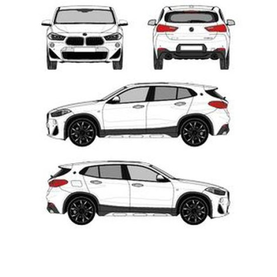 БАГАЖНИК ЗА BMW X2 CRUZ AIRO T DARK BMW X2 5D (F39 - STANDARD ROOF) (2018-->2024)