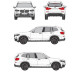 БАГАЖНИК ГРЕДИ CRUZ AIRO FIX DARK BMW X3 5d (III/G01 - integrated railing) (2018-->)
