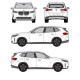 БАГАЖНИК ГРЕДИ CRUZ AIRO FIX DARK BMW X3 5d (IV/G45 - integrated railing) (2024-->)