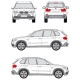 БАГАЖНИК ГРЕДИ CRUZ AIRO DARK за BMW X5 5d (E70 / E53 - railing) (2000-->2007) (2007-->2013)
