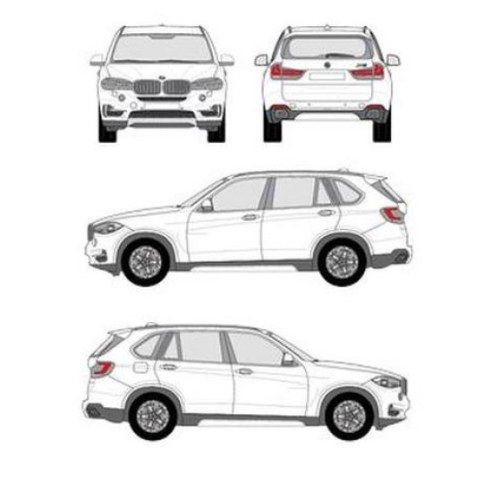 БАГАЖНИК ГРЕДИ CRUZ AIRO FIX DARK BMW X5 5d (F15 - integrated railing) (2013-->2018)
