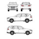 БАГАЖНИК ГРЕДИ CRUZ AIRO FIX DARK BMW X5 5d (F15 - integrated railing) (2013-->2018)