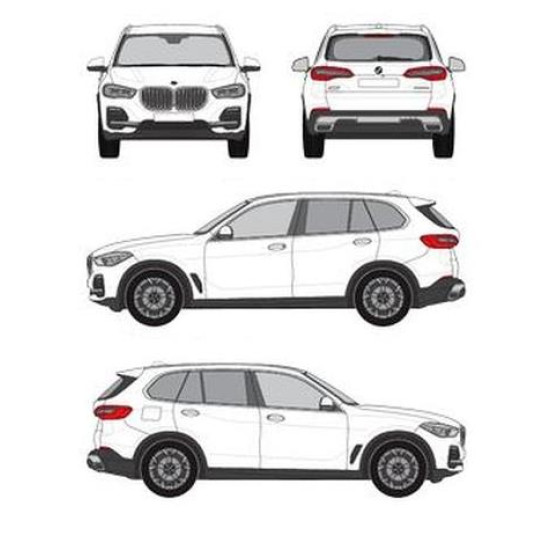 БАГАЖНИК ГРЕДИ CRUZ AIRO FIX DARK BMW X5 5d (G05 - integrated railing) (2018-->)