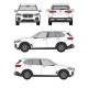 БАГАЖНИК ГРЕДИ CRUZ AIRO FIX DARK BMW X5 5d (G05 - integrated railing) (2018-->)