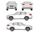 БАГАЖНИК ГРЕДИ CRUZ AIRO T BMW X6 5d (E71 - standard roof) (2008-->2015)