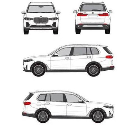 БАГАЖНИК ЗА BMW X7 CRUZ AIRO DARK BMW X7 5D (G07 - RAILING) (2019-->)